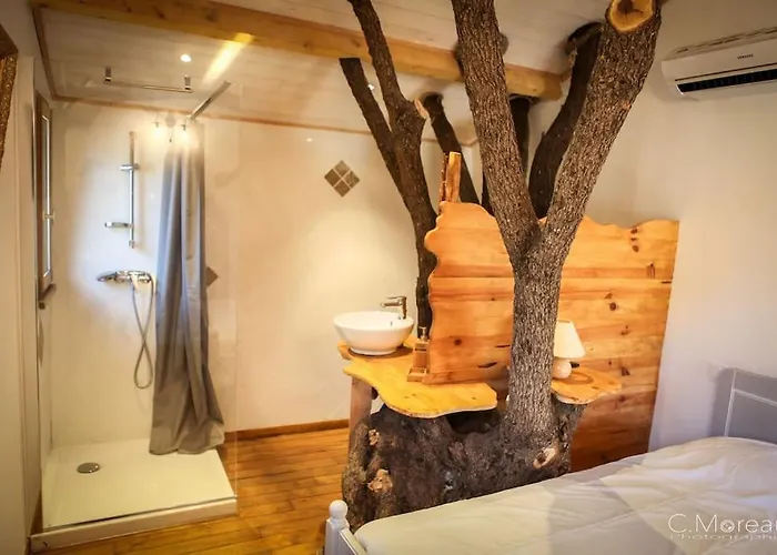度假居 Dans Les Arbres, Domaine De L Ogliastru 奥尔梅托