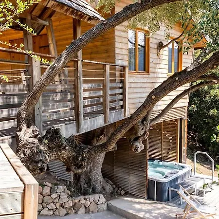 Feriehus Dans Les Arbres, Domaine De L Ogliastru Olmeto (Corsica)